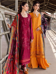 Safarnama by Nureh Embroidered Maya Linen Unstitched 3Pc Suit NS-94