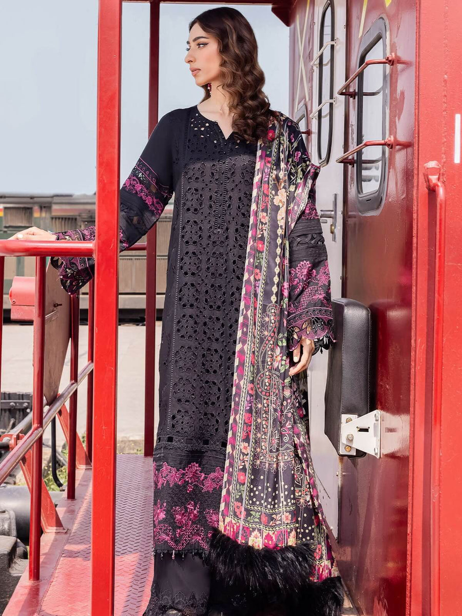 Safarnama by Nureh Embroidered Maya Linen Unstitched 3Pc Suit NS-96