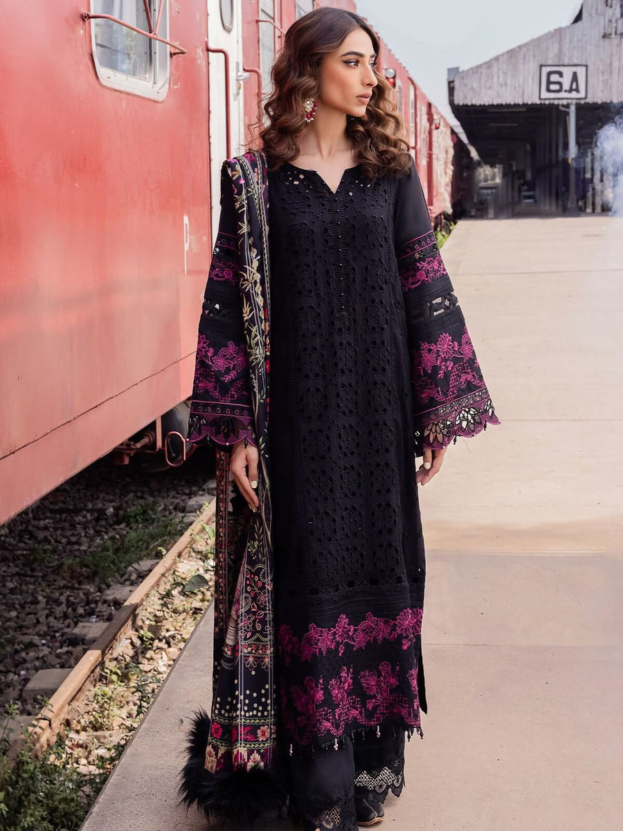 Safarnama by Nureh Embroidered Maya Linen Unstitched 3Pc Suit NS-96
