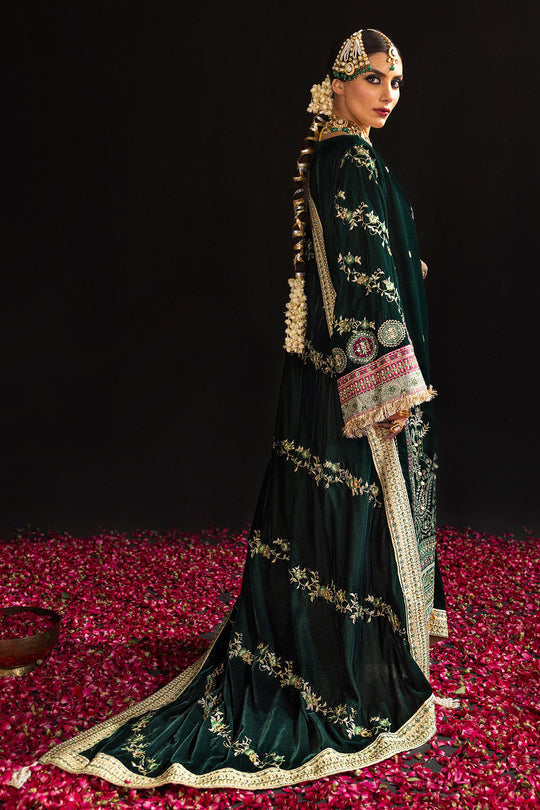 NUREH Maya Embroidered Velvet Unstitched 3Pc Suit NS-99 ALMA