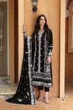 Noor by Saadia Asad Embroidered Linen Unstitched 3Pc Suit D-01