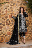 Noor by Saadia Asad Embroidered Linen Unstitched 3Pc Suit D-01