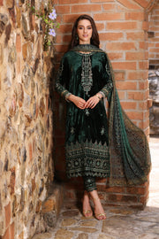 Noor by Saadia Asad Embroidered Velvet Unstitched 3Pc Suit D-06