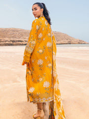 NUREH Gardenia Embroidered Chikankari Lawn Unstitched 3Pc Suit NSG-106