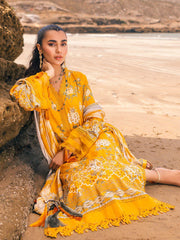 NUREH Gardenia Embroidered Chikankari Lawn Unstitched 3Pc Suit NSG-106