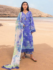NUREH Gardenia Embroidered Chikankari Lawn Unstitched 3Pc Suit NSG-109
