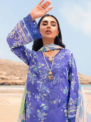 NUREH Gardenia Embroidered Chikankari Lawn Unstitched 3Pc Suit NSG-109