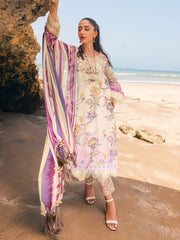 NUREH Gardenia Embroidered Chikankari Lawn Unstitched 3Pc Suit NSG-110