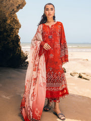 NUREH Gardenia Embroidered Chikankari Lawn Unstitched 3Pc Suit NSG-112