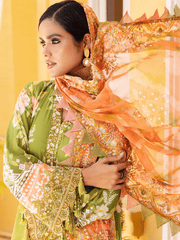 NUREH Gardenia Unstitched Embroidered Lawn 3 Piece Suit NSG-113