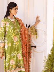 NUREH Gardenia Unstitched Embroidered Lawn 3 Piece Suit NSG-113