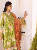 NUREH Gardenia Unstitched Embroidered Lawn 3 Piece Suit NSG-113