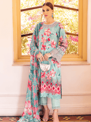 NUREH Gardenia Unstitched Embroidered Lawn 3 Piece Suit NSG-115