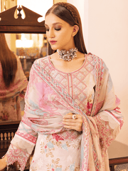 NUREH Gardenia Unstitched Embroidered Lawn 3 Piece Suit NSG-119