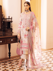 NUREH Gardenia Unstitched Embroidered Lawn 3 Piece Suit NSG-119