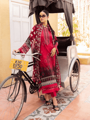 NUREH Gardenia Unstitched Embroidered Lawn 3 Piece Suit NSG-120