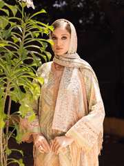 NUREH Gardenia Unstitched Embroidered Lawn 3 Piece Suit NSG-121