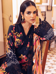 NUREH Gardenia Unstitched Embroidered Lawn 3 Piece Suit NSG-122