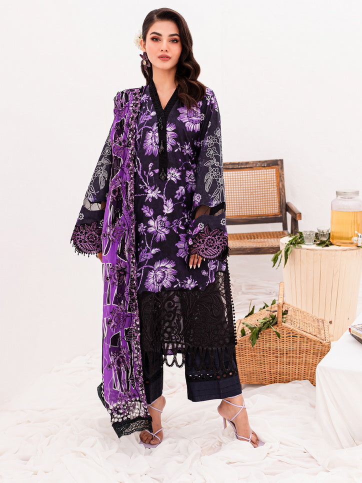 Nureh Gardenia Embroidered Lawn Unstitched 3Pc Suit NSG-149