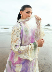 Nureh Gardenia Embroidered Printed Lawn Unstitched 3Pc Suit NSG-197