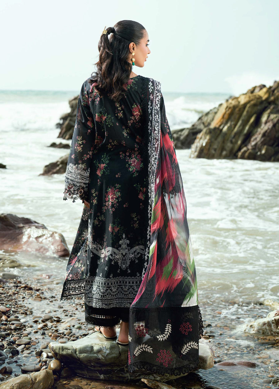 Nureh Gardenia Embroidered Printed Lawn Unstitched 3Pc Suit NSG-199