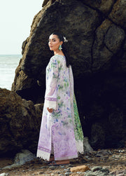 Nureh Gardenia Embroidered Printed Lawn Unstitched 3Pc Suit NSG-200