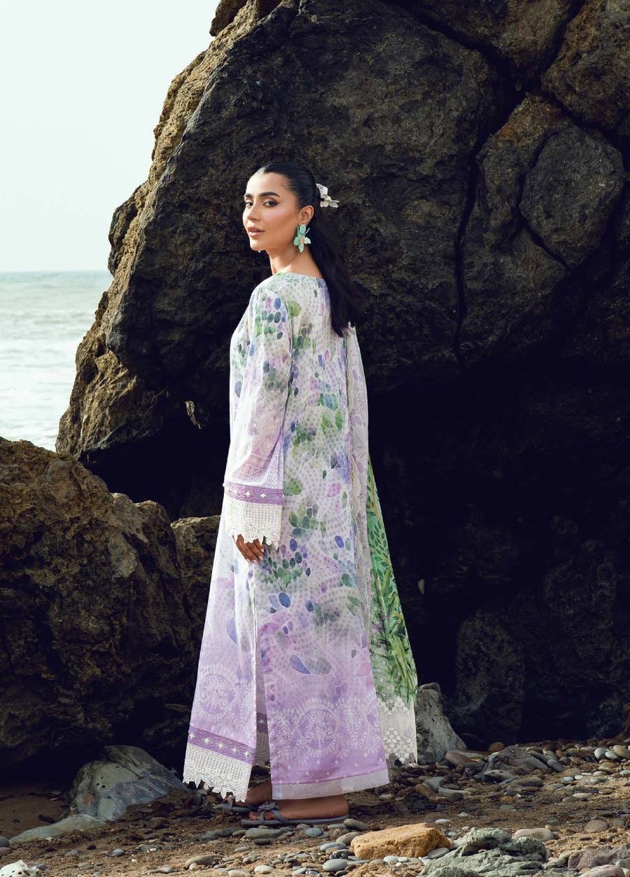 Nureh Gardenia Embroidered Printed Lawn Unstitched 3Pc Suit NSG-200