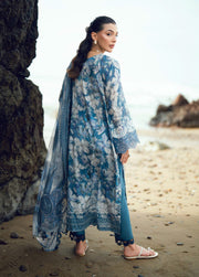 Nureh Gardenia Embroidered Printed Lawn Unstitched 3Pc Suit NSG-201