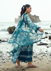 Nureh Gardenia Embroidered Printed Lawn Unstitched 3Pc Suit NSG-204