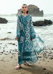 Nureh Gardenia Embroidered Printed Lawn Unstitched 3Pc Suit NSG-204