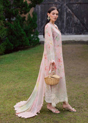 Nureh Gardenia Embroidered Lawn Unstitched 3Pc Suit NSG-208