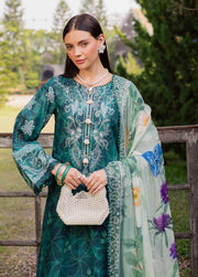 Nureh Gardenia Embroidered Lawn Unstitched 3Pc Suit NSG-210