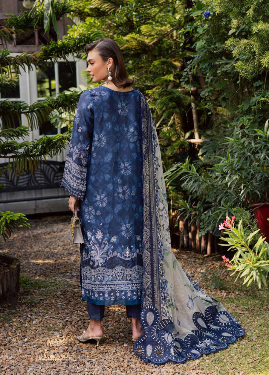 Nureh Gardenia Embroidered Lawn Unstitched 3Pc Suit NSG-213
