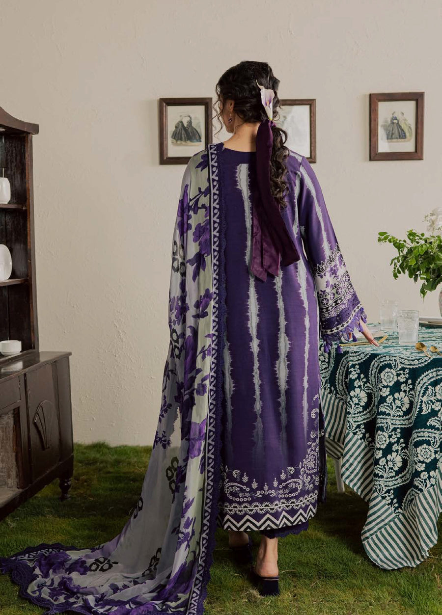 Nureh Gardenia Unstitched Embroidered Viscose Slub 3Pc Suit NSG-225