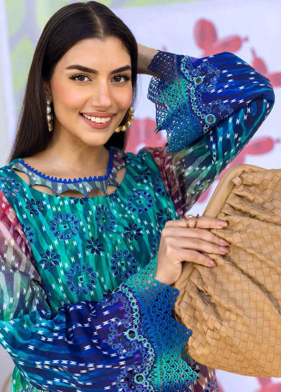 NUREH Ballerina Emb Chikankari Khaddar Unstitched 2Pc Suit NU2-122