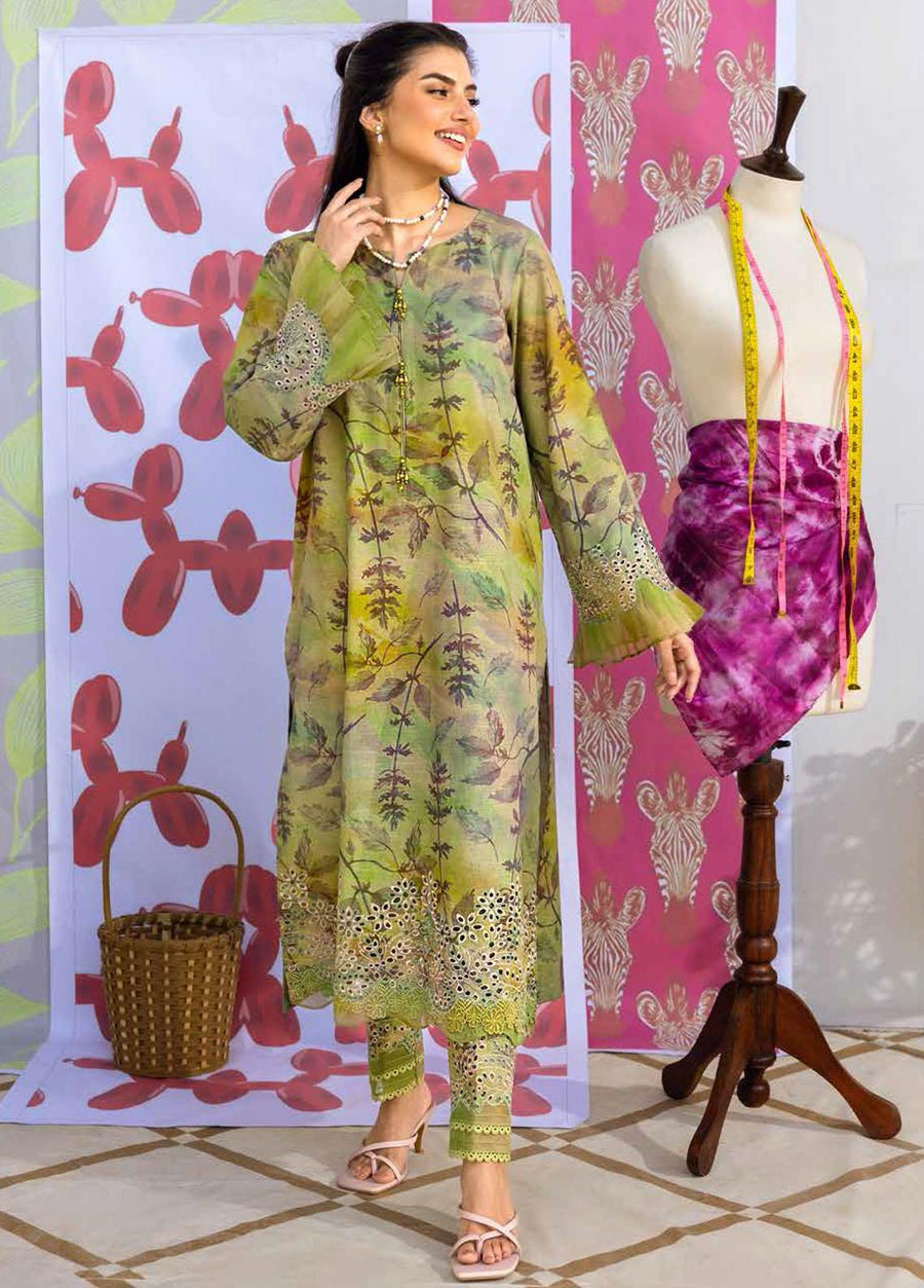 NUREH Ballerina Emb Chikankari Khaddar Unstitched 2Pc Suit NU2-123