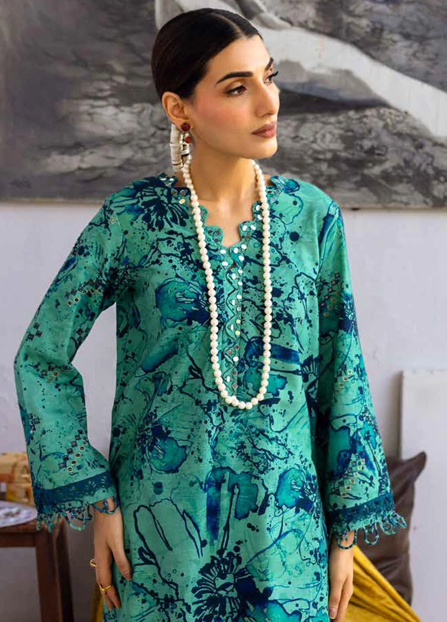 NUREH Ballerina Emb Chikankari Khaddar Unstitched 2Pc Suit NU2-127