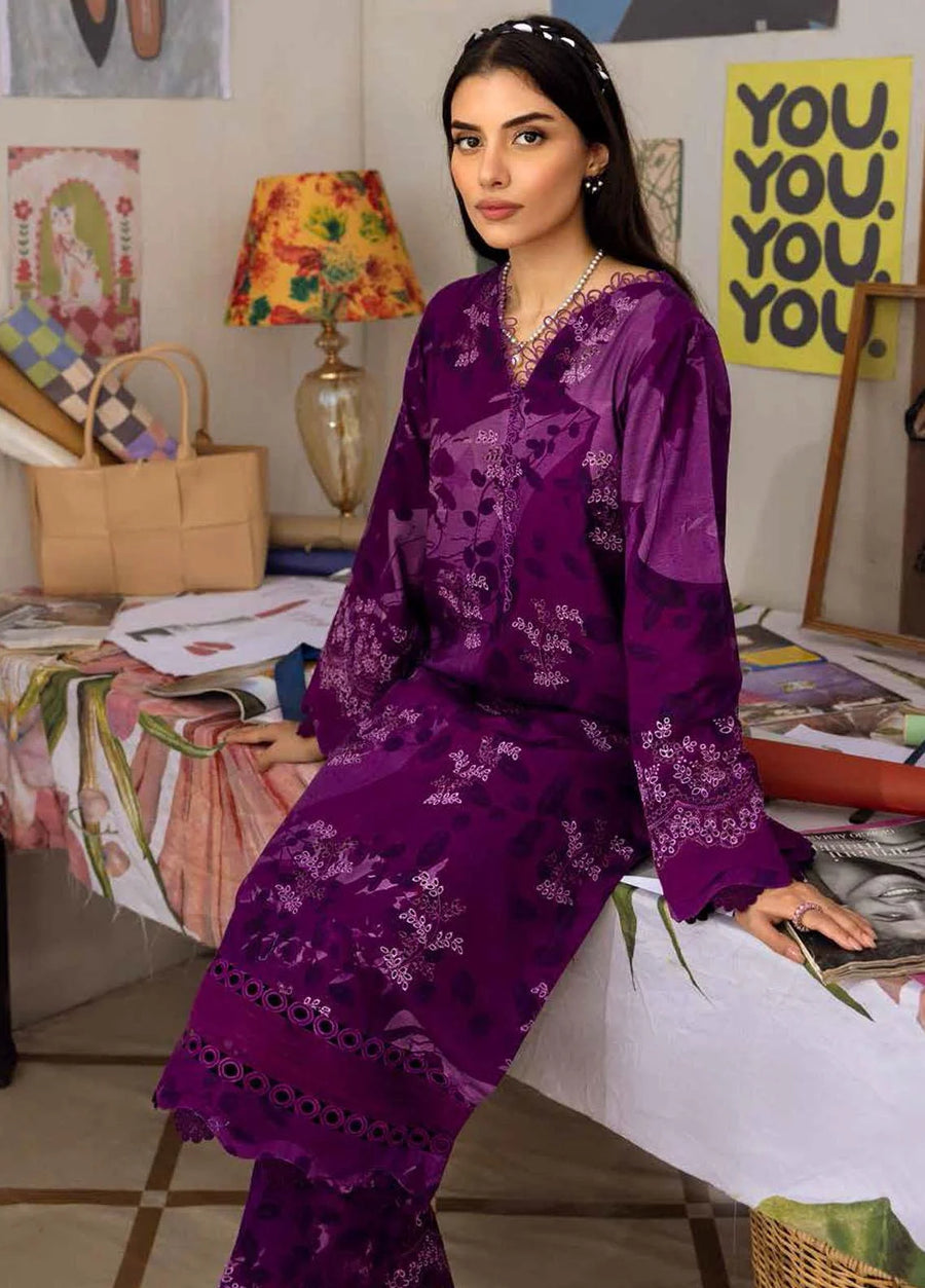 NUREH Ballerina Emb Chikankari Khaddar Unstitched 2Pc Suit NU2-128