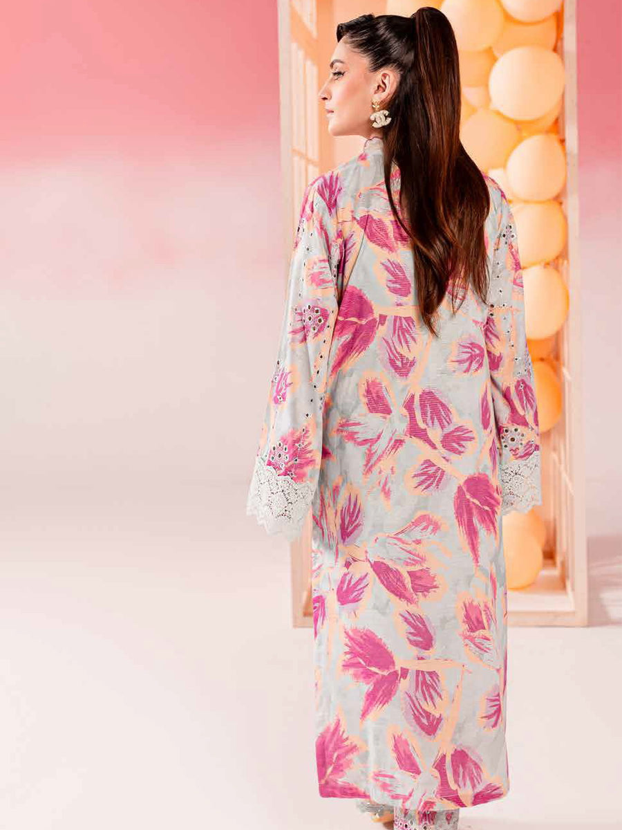 Nureh Ballerina Embroidered Chikankari Lawn Unstitched 2Pc Suit NU2-139