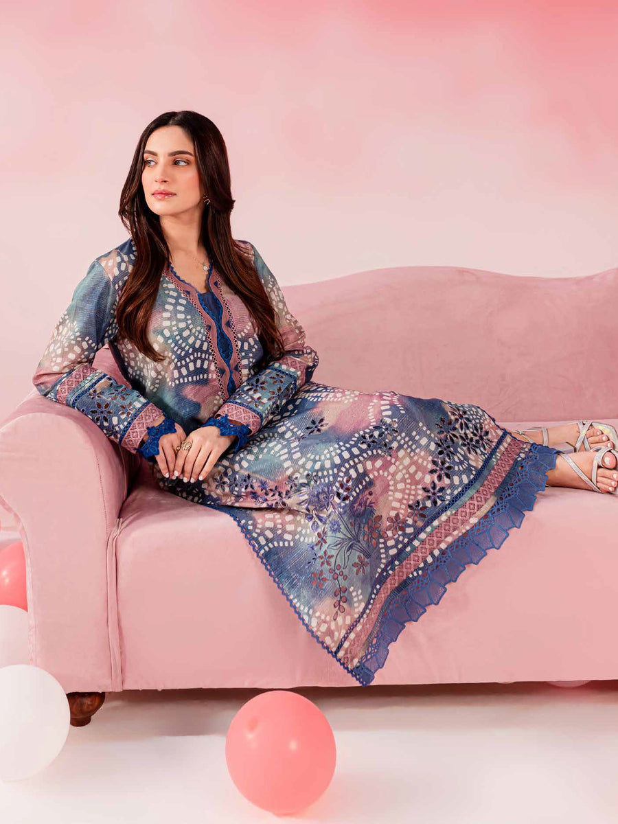 Nureh Ballerina Embroidered Chikankari Lawn Unstitched 2Pc Suit NU2-145