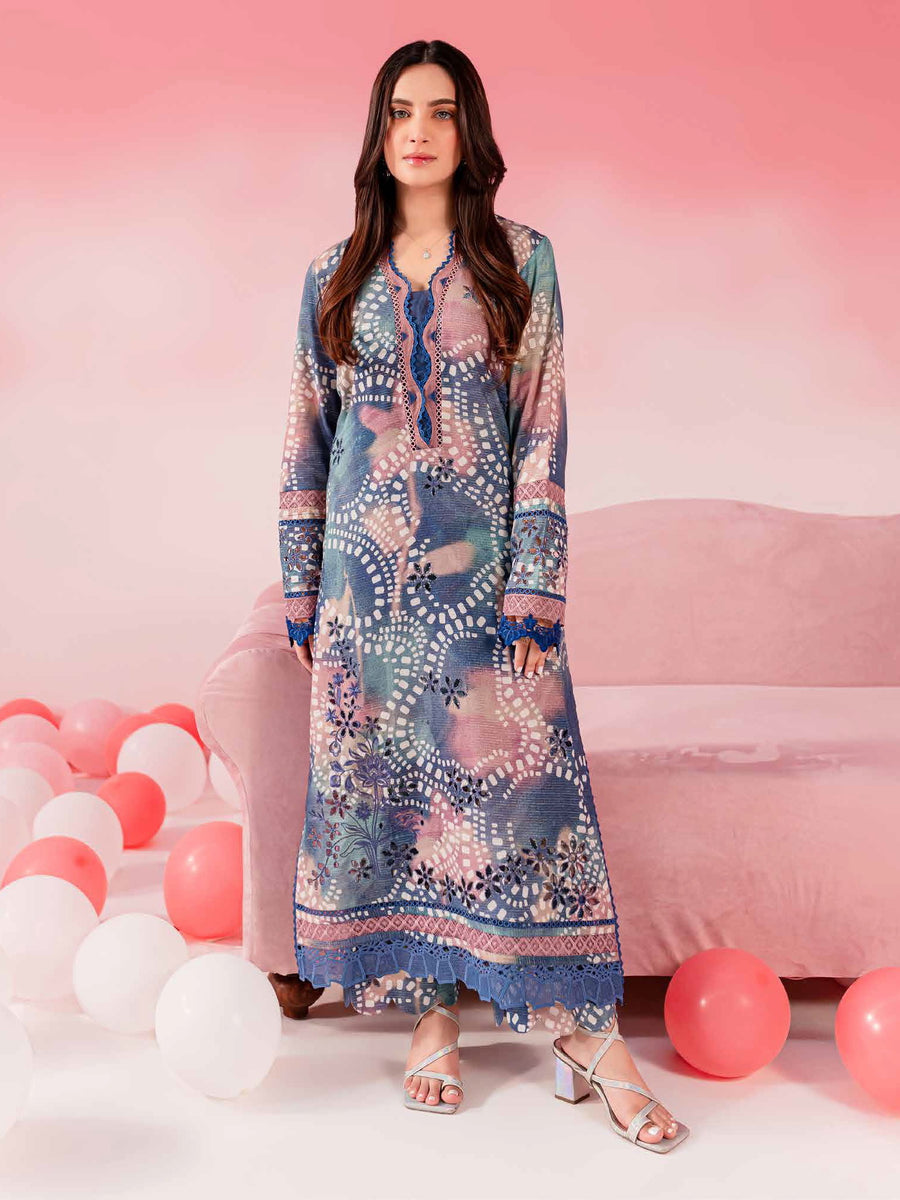 Nureh Ballerina Embroidered Chikankari Lawn Unstitched 2Pc Suit NU2-145