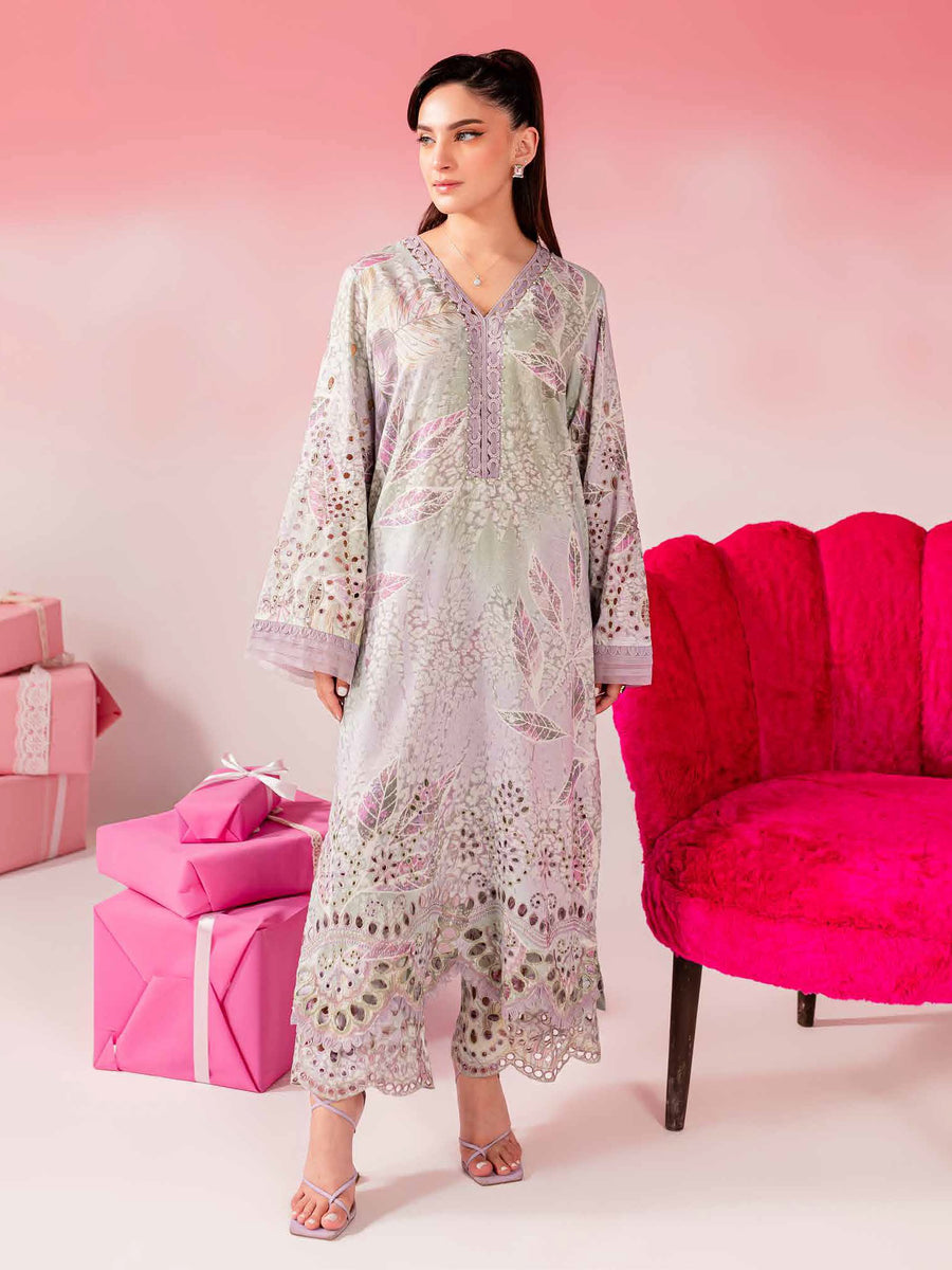Nureh Ballerina Embroidered Chikankari Lawn Unstitched 2Pc Suit NU2-147