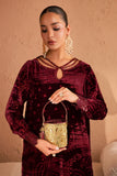 NUREH Ballerina Embroidered Velvet Palachi Unstitched 2Pc Suit NU2-190