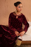 NUREH Ballerina Embroidered Velvet Palachi Unstitched 2Pc Suit NU2-190