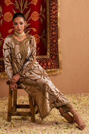 NUREH Ballerina Embroidered Velvet Palachi Unstitched 2Pc Suit NU2-191
