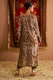 NUREH Ballerina Embroidered Velvet Palachi Unstitched 2Pc Suit NU2-191