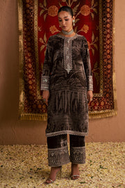 NUREH Ballerina Embroidered Velvet Palachi Unstitched 2Pc Suit NU2-192