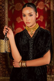 NUREH Ballerina Embroidered Velvet Palachi Unstitched 2Pc Suit NU2-193