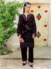 Nureh Ballerina Embroidered Velvet Palachi Unstitched 2Pc Suit NU2-230