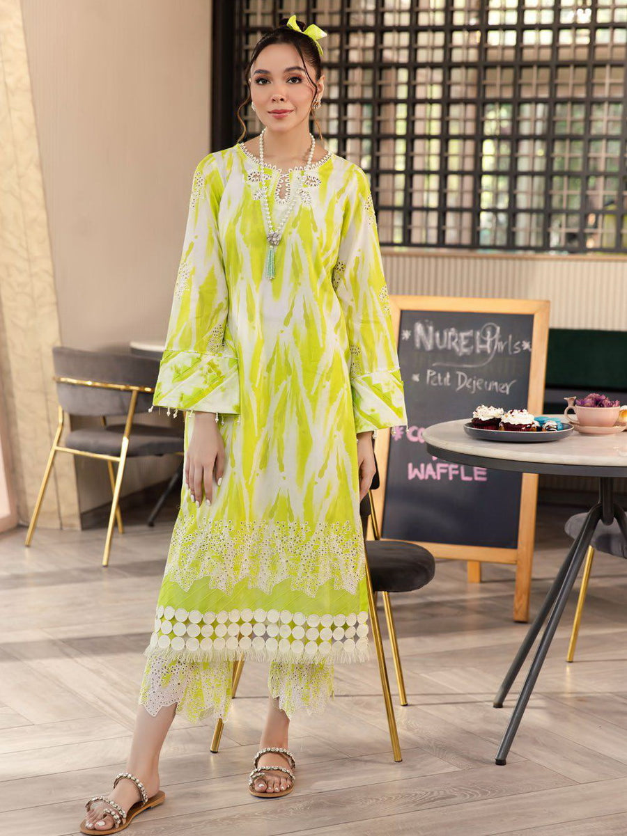 NUREH Ballerina Embroidered Chikankari Lawn Unstitched 2 Piece NU2-92